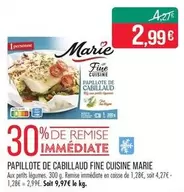 Marie - Papillote De Cabillaud Fine Cuisine  offre à 2,99€ sur Supermarché Match