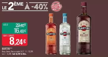 Martini - Rosso offre à 8,24€ sur Supermarché Match
