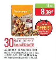 Seeberger - Assortiment De Noix offre à 8,39€ sur Supermarché Match