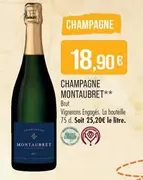 Montaubret - Champagne offre à 18,9€ sur Supermarché Match