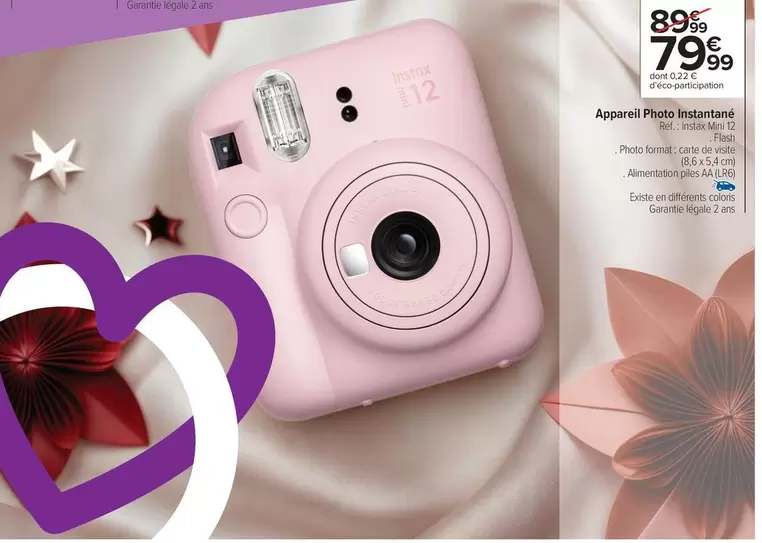 Instax - Appareil Pinotmant offre à 79,99€ sur Carrefour Market