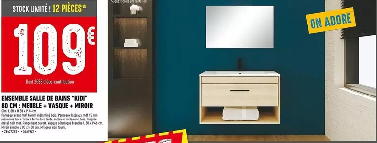 Grissini Salle De Banis "duit" Ø Ø Øl H. Heur. + Vasure + Melor offre à 109€ sur Batkor