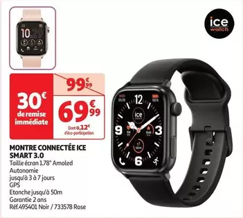 Ice Watch - Montre Connectée Ice Smart 3.0 offre à 69,99€ sur Auchan Hypermarché
