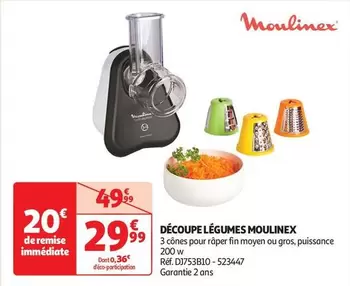 Moulinex - Découpe Légumes offre à 29,99€ sur Auchan Hypermarché