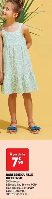 Inextenso - Robe Bébé Ou Fille offre à 7,99€ sur Auchan Hypermarché