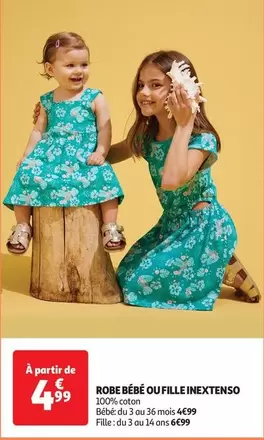 Inextenso - Robe Bébé Ou Fille offre à 4,99€ sur Auchan Hypermarché