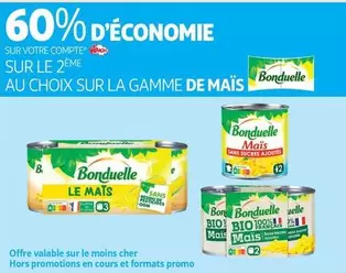 Bonduelle - Maïs offre sur Auchan Hypermarché