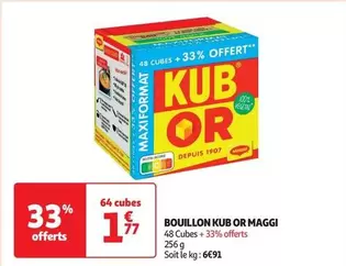 Maggi - Bouillon Kub Or  offre à 1,77€ sur Auchan Hypermarché