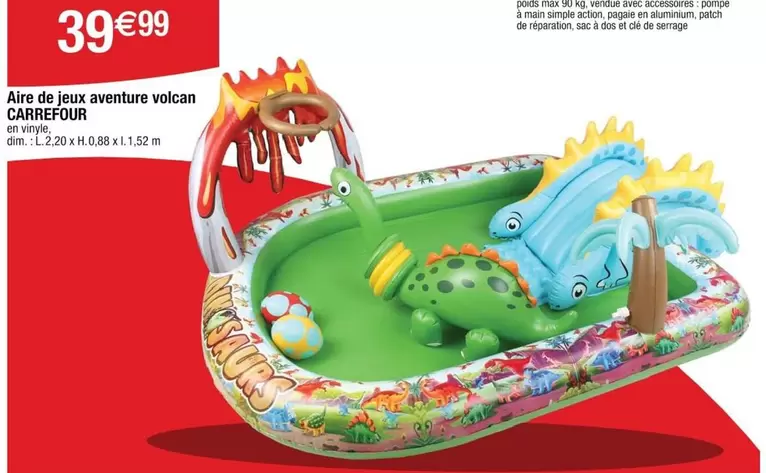 Carrefour - Aire De Jeux Aventure Volcan offre à 39,99€ sur Cora