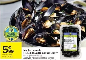 Carrefour - Moules De Corde offre à 5,99€ sur Cora
