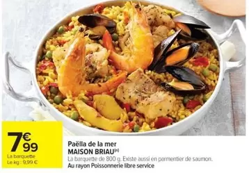 Parmentier - Paëlla De La Mer offre à 7,99€ sur Cora