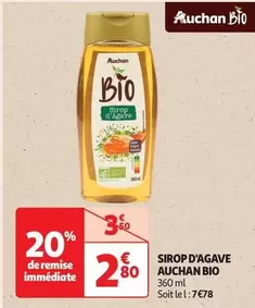 Auchan - Sirop D'Agave Bio offre à 2,8€ sur Auchan Supermarché