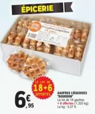 Bourdon - Gaufres Liegeoises offre à 6,95€ sur E.Leclerc