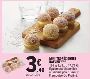 Mini Tropéziennes Nature offre à 3,4€ sur E.Leclerc