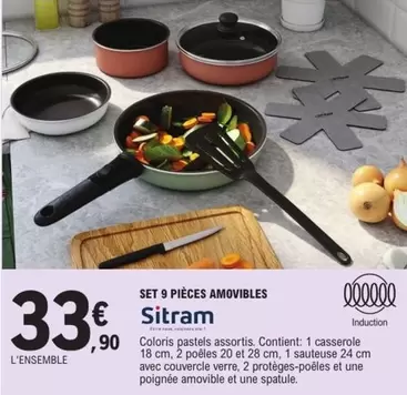 Sitram - Set 9 Pièces Amovibles offre à 33,9€ sur E.Leclerc