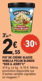 Ben & Jerry's - Pot De Crème Glacée Vanilla Pecan Blondie offre à 2,55€ sur E.Leclerc