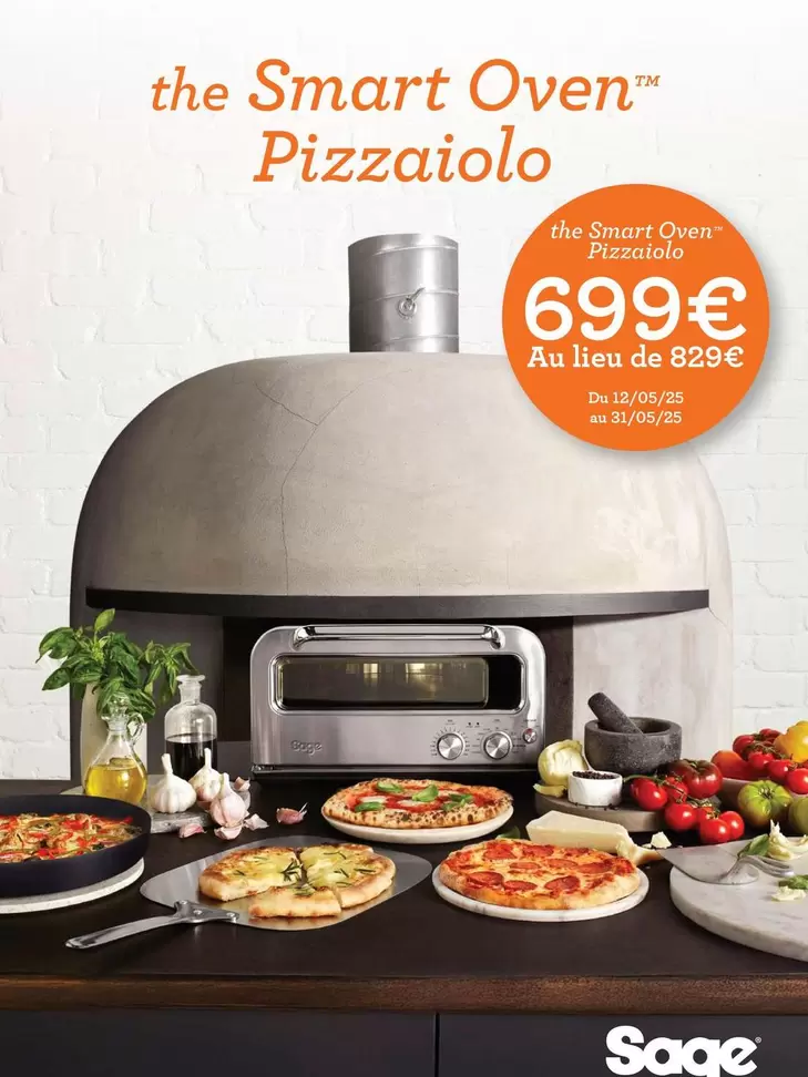 The Smart Oven Pizzaiolo offre à 699€ sur Group Digital