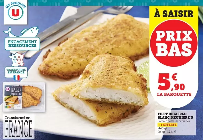 Filet De Merlu Blanc Mcuniere offre à 5,9€ sur Maximarché
