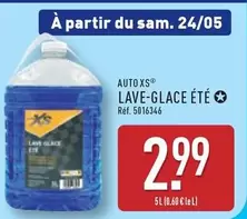 Lave-glace Eté offre à 2,99€ sur Aldi