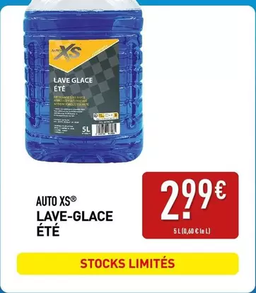 Lave-glace eté offre à 2,99€ sur Aldi