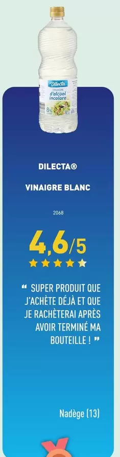 Vinagre Blanc offre à 46,45€ sur Aldi