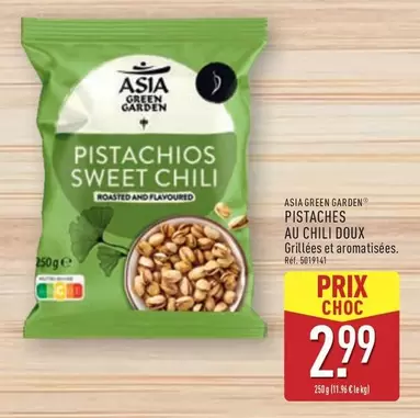 Asia Green Garden - Pistaches Au Chili Doux offre à 2,99€ sur Aldi