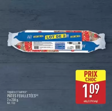 Pâtes Feuilletées offre à 1,09€ sur Aldi