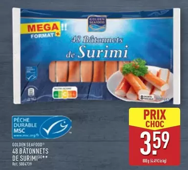Golden Seafood - 48 Batonnets De Surimi offre à 3,59€ sur Aldi