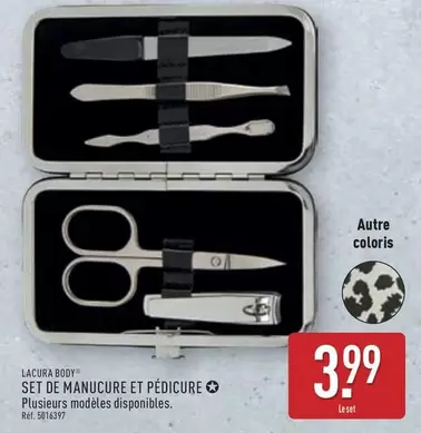 Lacura - Set De Manucure Et Pédicure offre à 3,99€ sur Aldi