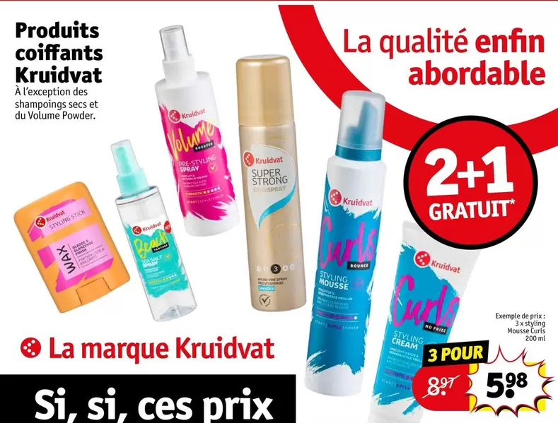 Kruidvat - La Marque offre à 5,98€ sur Kruidvat