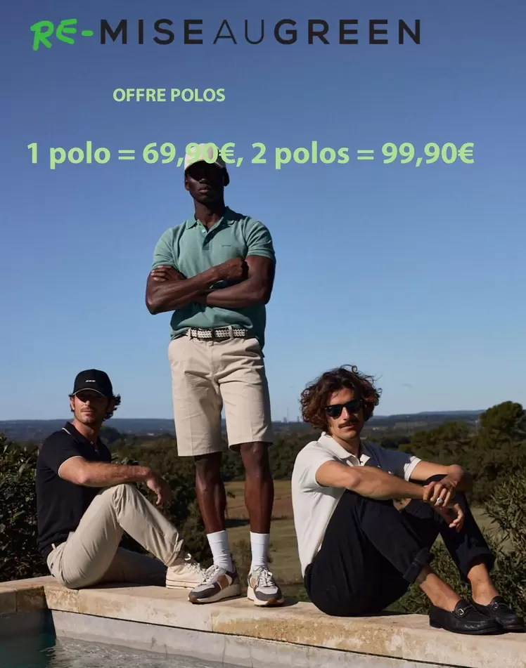 Remiseaugreen offre à 69,9€ sur Mise au Green