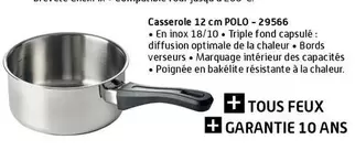 TOUS - Casserole 12 Cm Polo 2956 offre sur Eureka Ma Maison