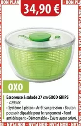Oxo - Essoreuse À Salade 27 Cm Good Grips offre à 34,9€ sur Cuisine Plaisir