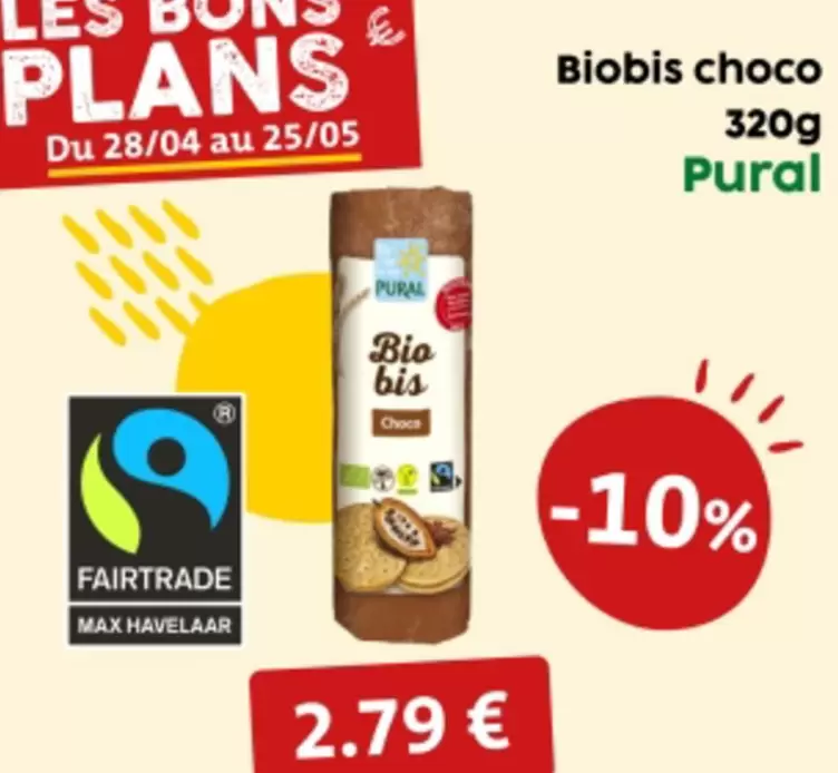 Pural - Biobis Choco offre à 2,79€ sur So.bio