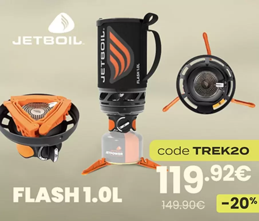 Jetboil - Flash 1.0L offre à 119,92€ sur Ekosport