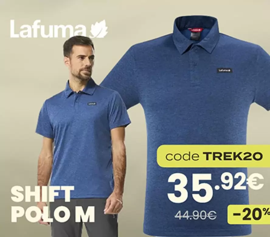 Lafuma - Shift Polo M  offre à 35,92€ sur Ekosport