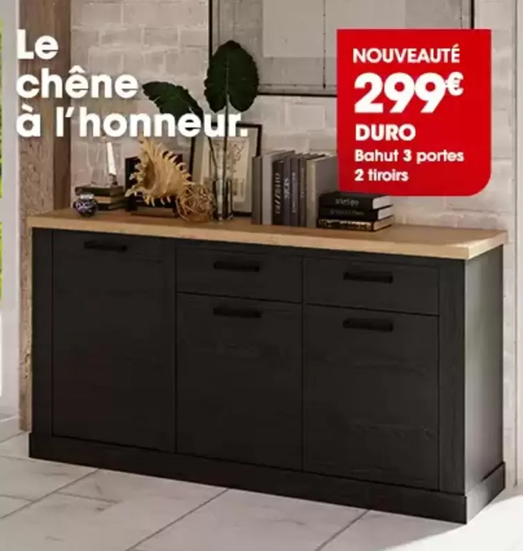 Chêne - Bahui 3 Portes offre à 299€ sur Basika