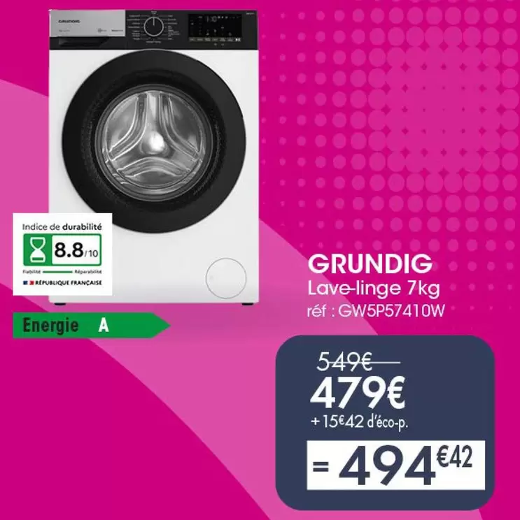 Grundig - Réfour : Oue Francaise offre à 88€ sur PRO&Cie