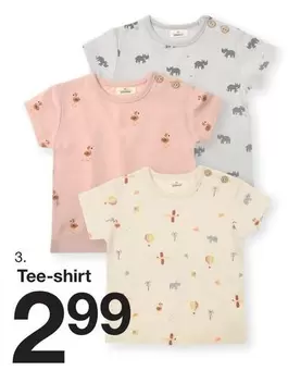 Tee-shirt offre à 2,99€ sur Zeeman