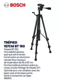 Bosch - Trépied 157cm BT 150 offre sur Bricoman