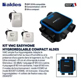 Aldes - Kit Vmc Easyhome Hygroreglable Compact offre sur Bricoman