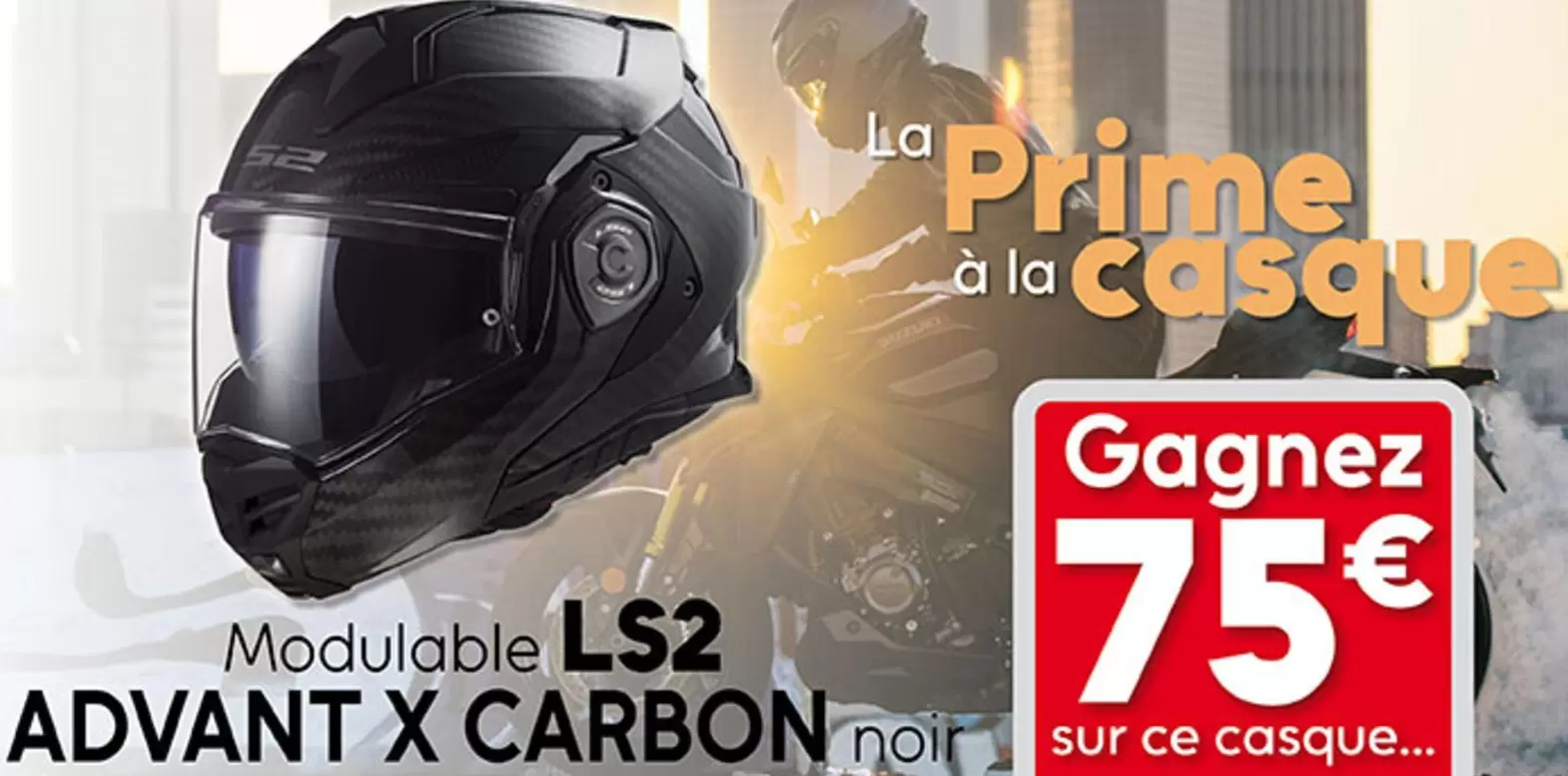 Modulable LS2 Advant X Carbon offre à 75€ sur Cardy
