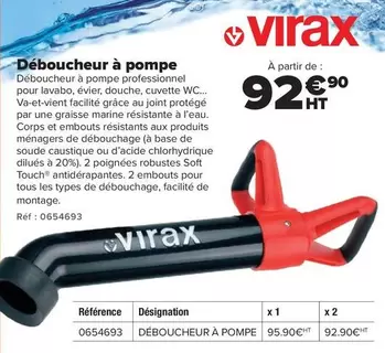 Virax - Déboucheur À Pompe offre à 92,9€ sur Champion Direct