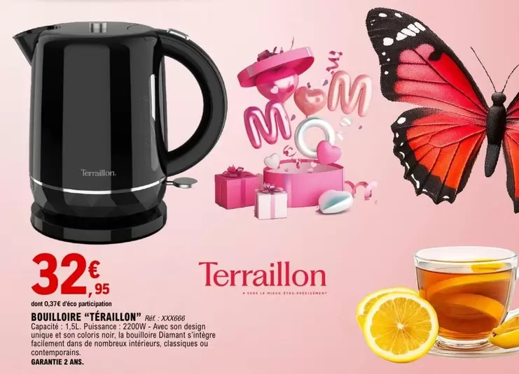 Terraillon - Bouilloire offre à 32,95€ sur E.Leclerc