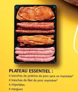 Plateau Essentiel offre sur Colruyt