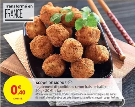 Signal - Acras De Morue offre à 0,4€ sur Intermarché