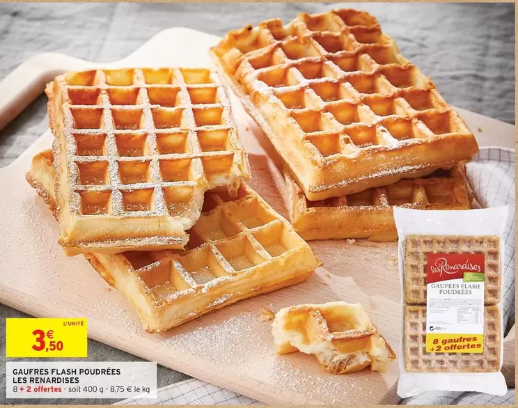Flash - Gaufres  Poudées offre à 3,5€ sur Intermarché