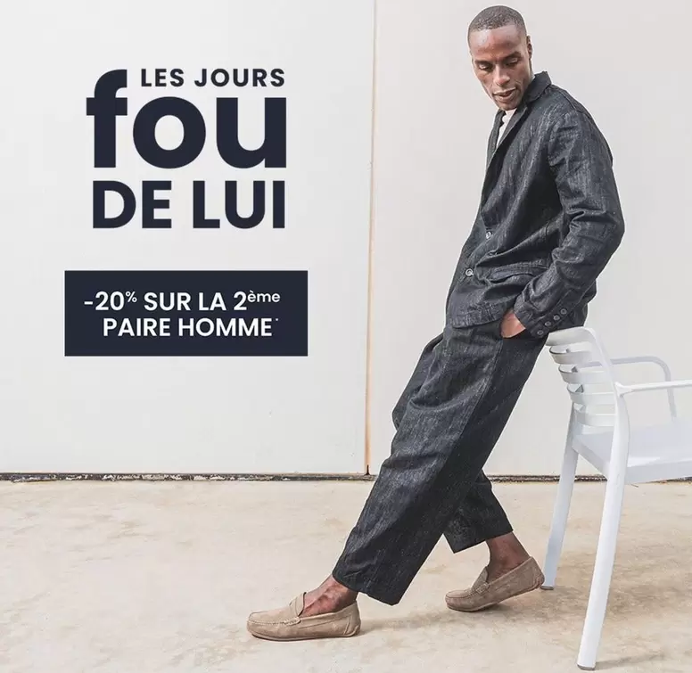 Paire Homme offre sur Eram