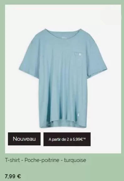 T-Shirt  offre à 7,99€ sur Takko