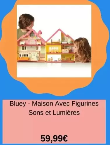 Bluey - Maison Avec Figurines Sons Et Lumières offre à 59,99€ sur PicWicToys